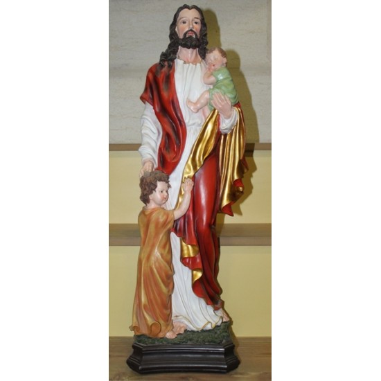 تمثال يسوع مع طفلين
