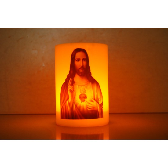 شمع مع بطارية (قلب يسوع) شمع مع بطارية (قلب يسوع)