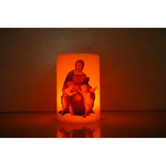 شمع مع بطارية (العذراء ويسوع ومار يوحنا) شمع مع بطارية (العذراء ويسوع ومار يوحنا)