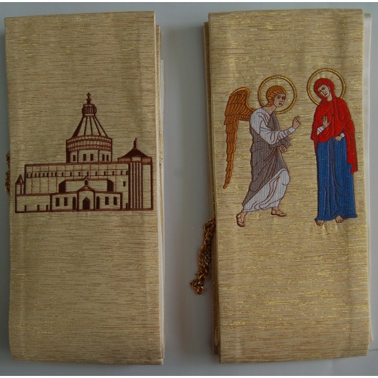 بطرشيل (لون ذهبي-صليب الأرض المقدسة مع البشارة)  بطرشيل (لون ذهبي-صليب الأرض المقدسة مع البشارة)