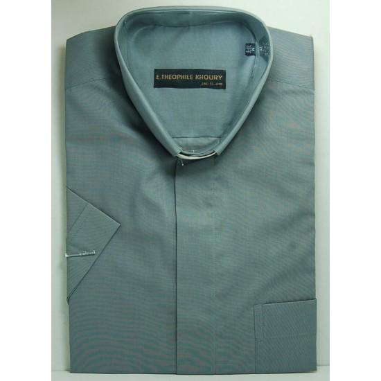 قميص كليرجي (لون سكني غامق- كم قصير-XL)