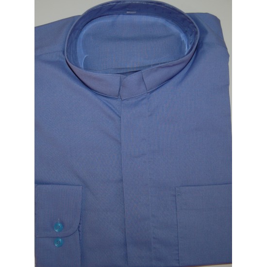 قميص كليرجي (لون أزرق-كم طويل-L) 
