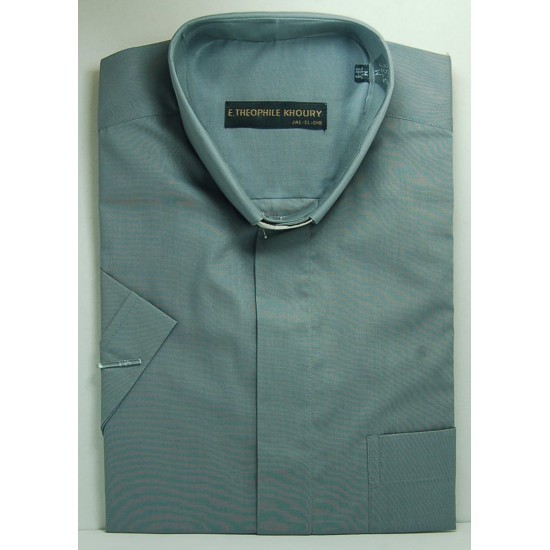 قميص كليرجي (لون سكني غامق- كم قصير-XXL)