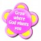 مغناطيس ثلاجة Grow where God plants you