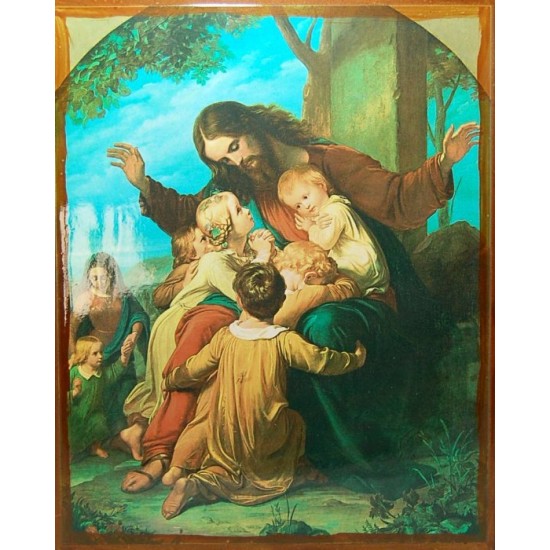 أيقونة يسوع يبارك الأطفال