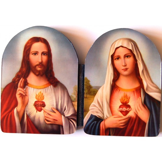 أيقونة مزدوجة من خشب  أيقونة مزدوجة من خشب