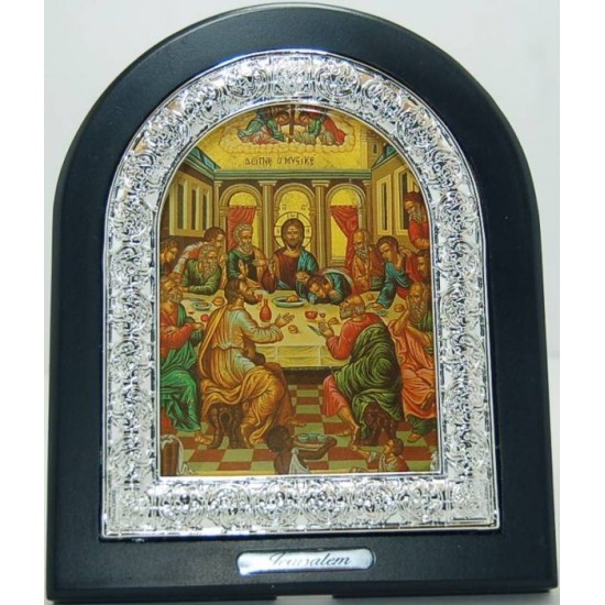 برواز طاولة من خشب ومعدن 