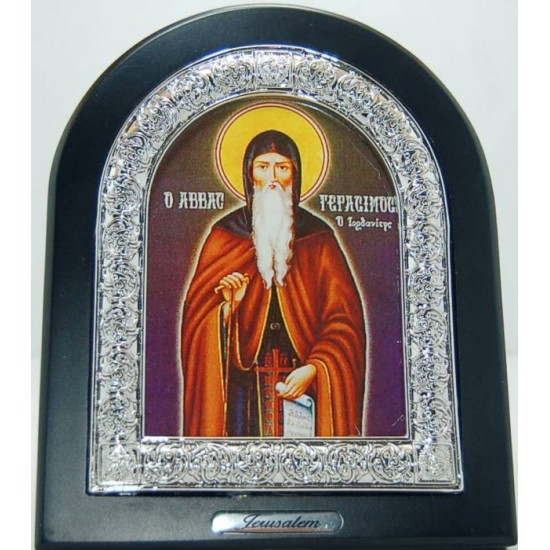 برواز طاولة من خشب ومعدن 