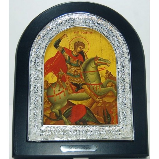 برواز طاولة من خشب ومعدن 