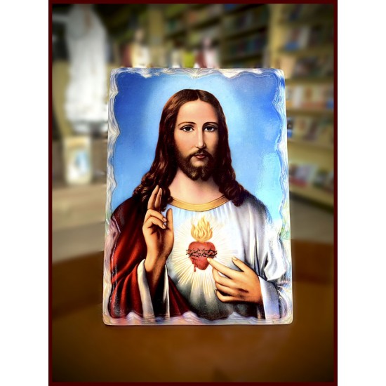 برواز قلب يسوع الأقدس مع قاعدة