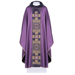 بدلة قداس صليب مزخرف LE7005-03VILOLET بدلة قداس صليب مزخرف LE7005-03VILOLET