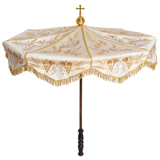 شمسية دائرية للقربان - عنب ذهبي