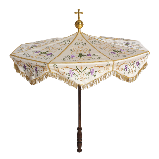 شمسية دائرية للقربان - بنفسجي