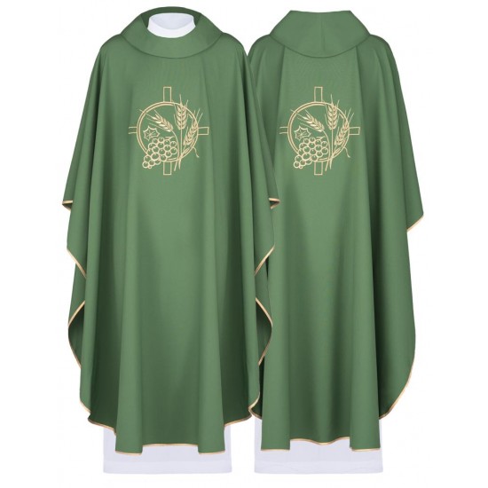 بدلة قداس اخضر - قمح وعنب بدلة قداس اخضر - قمح وعنب