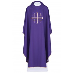 بدلة قداس بنفسجي - صليب القدس بدلة قداس بنفسجي - صليب القدس