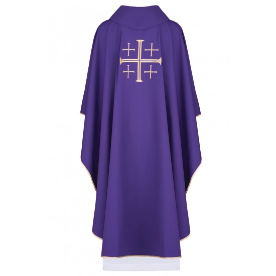 بدلة قداس بنفسجي - صليب القدس بدلة قداس بنفسجي - صليب القدس