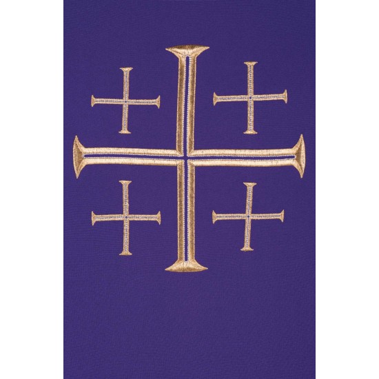 بدلة قداس بنفسجي - صليب القدس بدلة قداس بنفسجي - صليب القدس