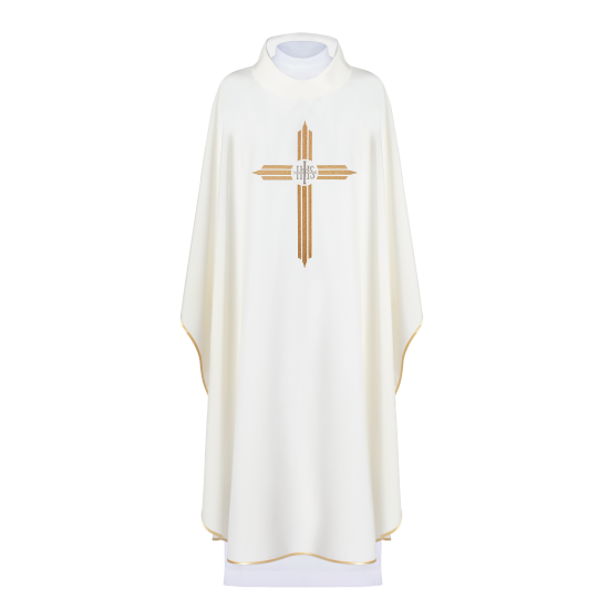 بدلة قداس ابيض - IHS