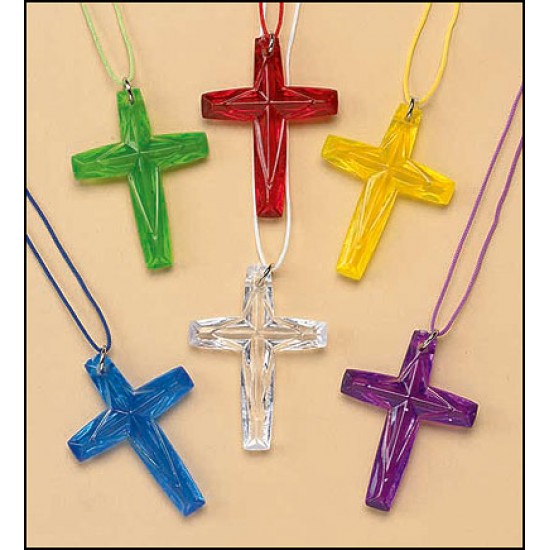 قلادة صليب كريستال 