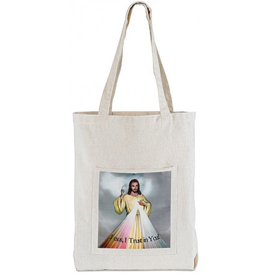 حقيبة قماش مع صورة Jesus I Trust 
