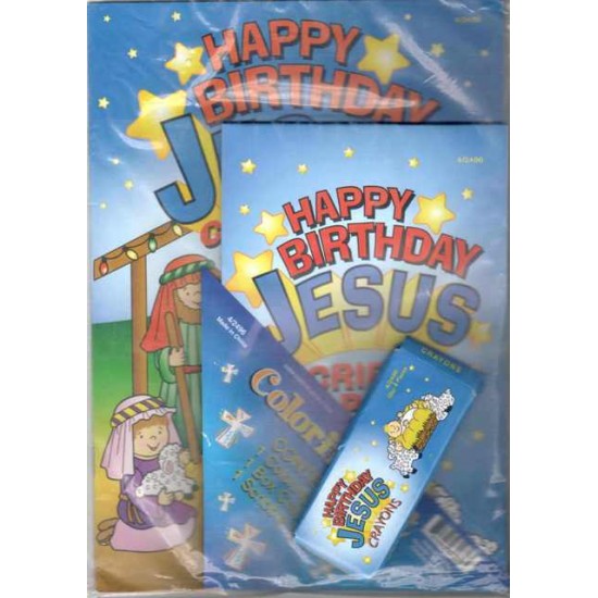 دفتر تلوين Happy Birthday Jesus 