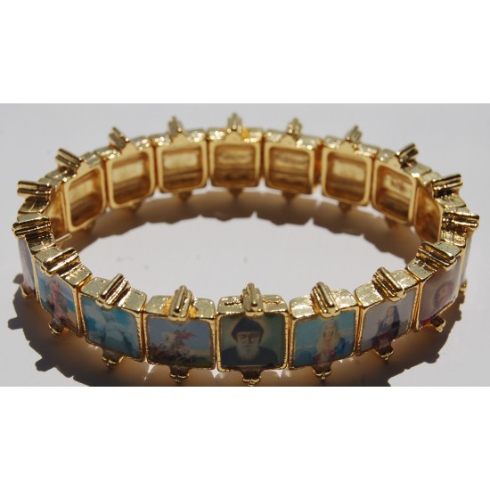 اسوارة قديسين معدنية - لون ذهبي اسوارة قديسين معدنية - لون ذهبي