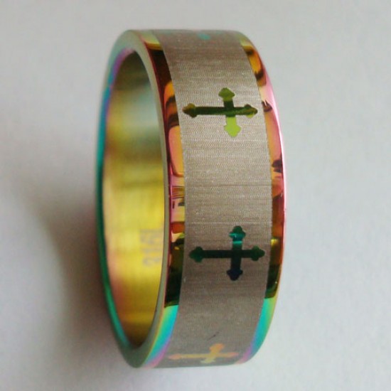 خاتم ذهبي ملوّن (حجم 6) خاتم ذهبي ملوّن (حجم 6)