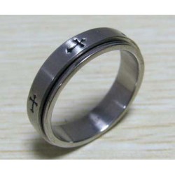 خاتم فضي رفيع (حجم 4)