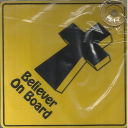 آرمة سيارة بلاستيك للزجاج من الداخل - لون أصفر (Believer on board) آرمة سيارة بلاستيك للزجاج من الداخل - لون أصفر (Believer on board)